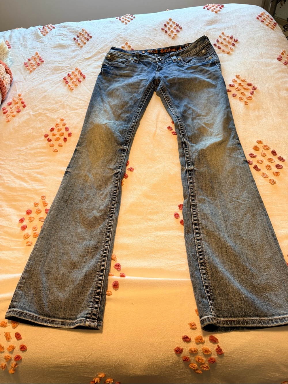 Rock Revival Medium Blue Flared Jeans